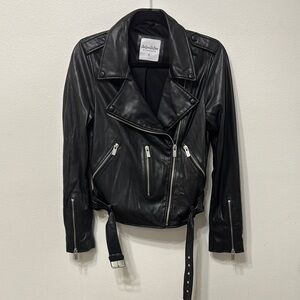 Black Chelsea DeBoer Women's Black Leather Jacket